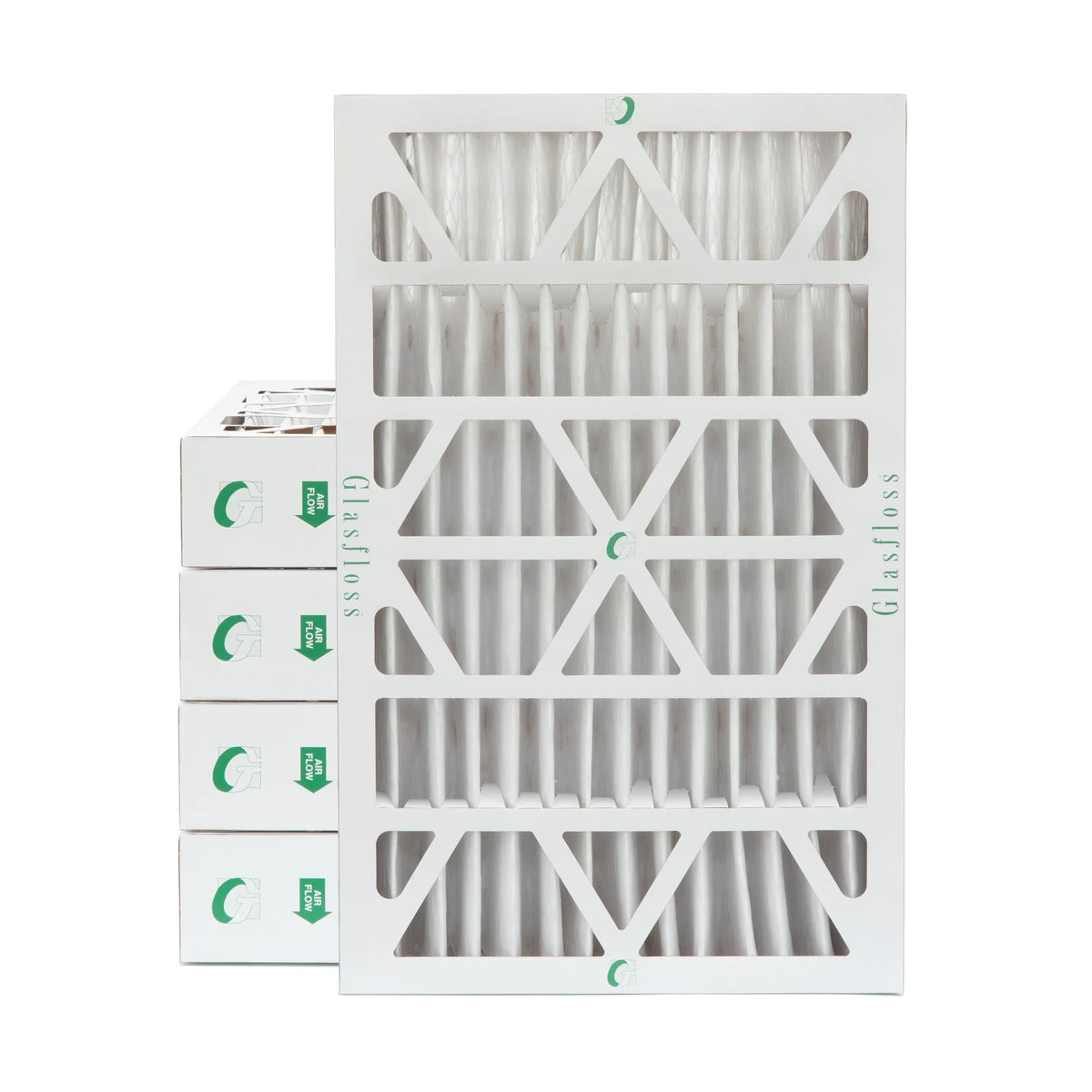 ( Quantity 5 ) Exact Size: 11-3/8 x 23-3/8 x 3-3/4. 12x24x4 MERV 10 Pleated HVAC Air Filters by Glasfloss