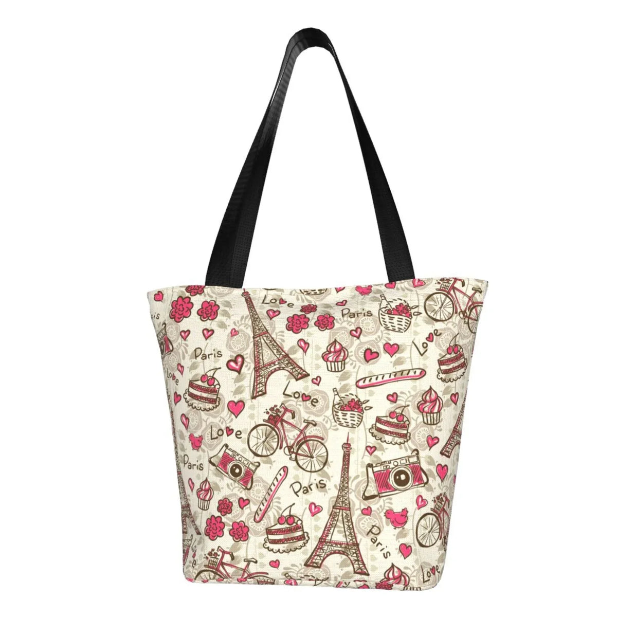 Lukts Paris Vintage Tote Bag,Shoulder Bag Women'S Hobos Handbags Large Capacity Shopping Bag