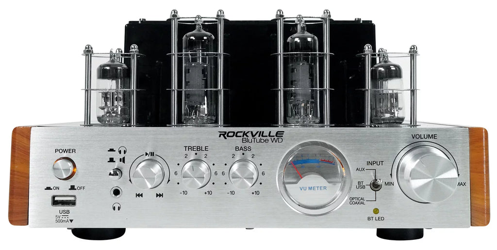 Rockville BluTube WD Bluetooth pipe Amplifier/Home Receiver + (2) Tower Speakers