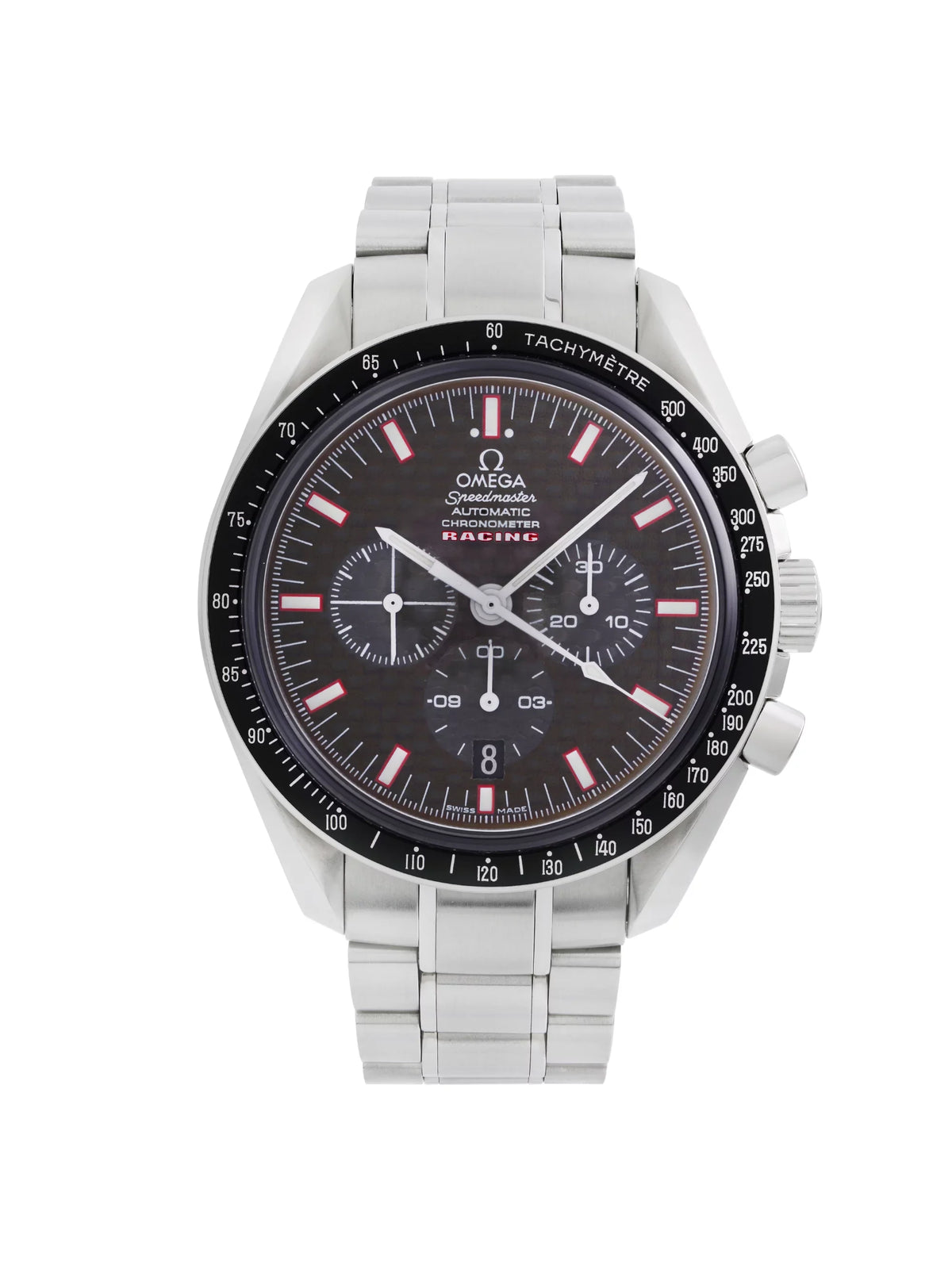 Omega Speedmaster Racing Chronograph Carbon Dial Automatic Mens Watch 3552.59.00