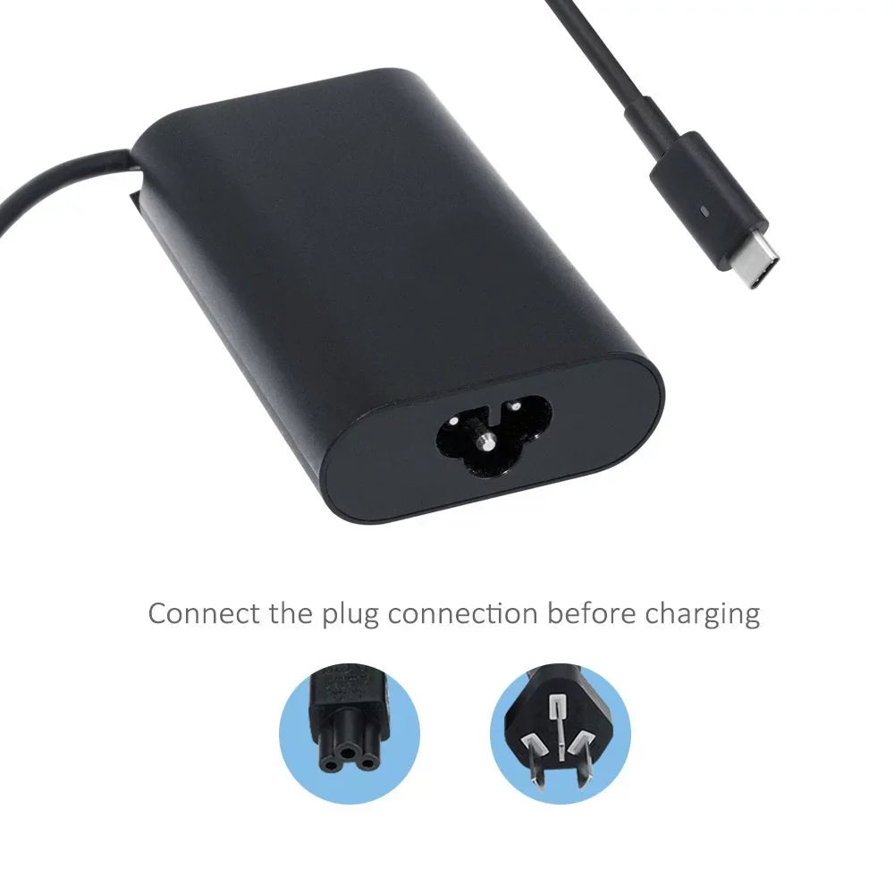 AC Power Adapter Laptop Charger For  Latitude 13 7390 P29S002 2-in-1 Laptop Notebook Chromebook Ultrabook PC Power Supply Cord NEW