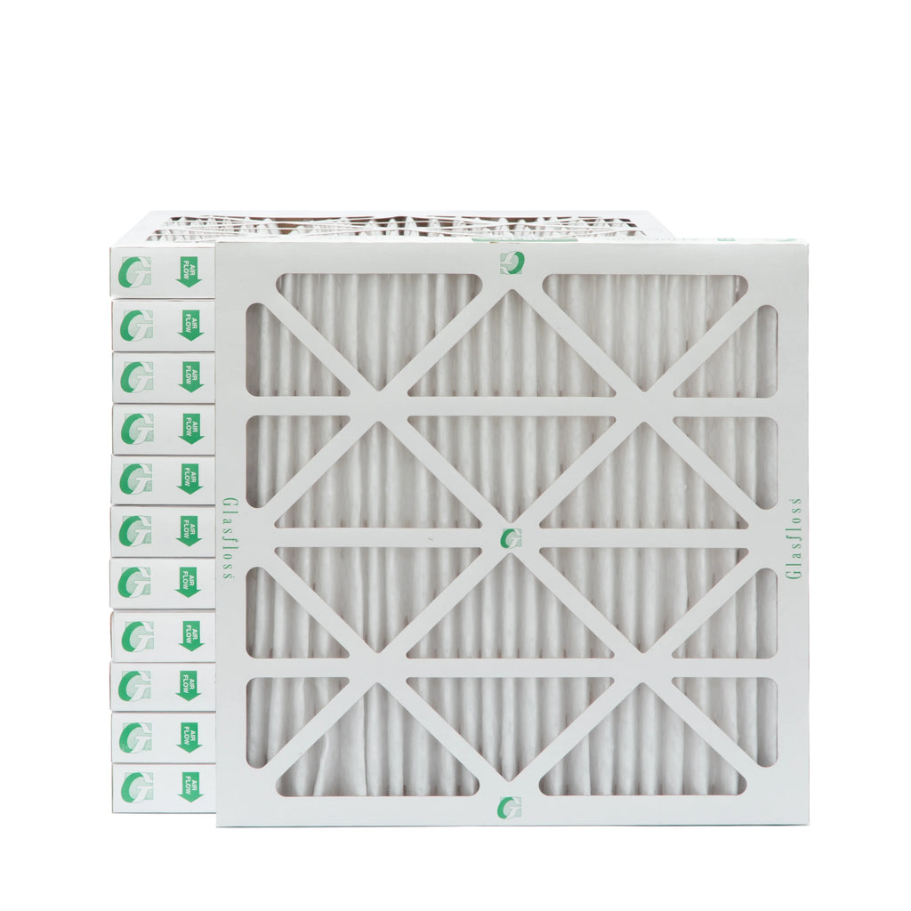 Actual Size: 19-1/2 x 19-1/2 x 1-3/4. 3 Pack of 20x20x2 MERV 13 Pleated 2" 25mm Air Filters by Glasfloss