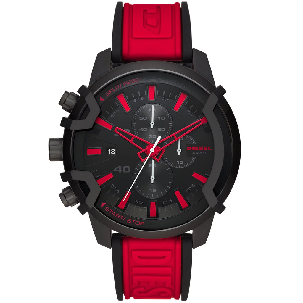 Diesel DZ4530 Griffed Chronograph Red ebony