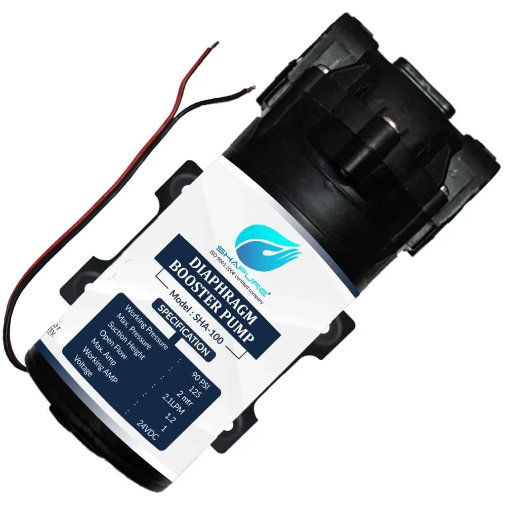 Shapure Ro Booster Pump With Copper Winding 100 Gpd Ro Motor With Elbow For All Ro Water Purifiers Compatible With Kent/Aquagrand/Livpure/Dolphine/Aquagaurd/ - 1 Pcs (1 Y