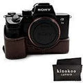 Camera Case Compatible for  A9 Alpha 7R3 a7r3(Coffee)