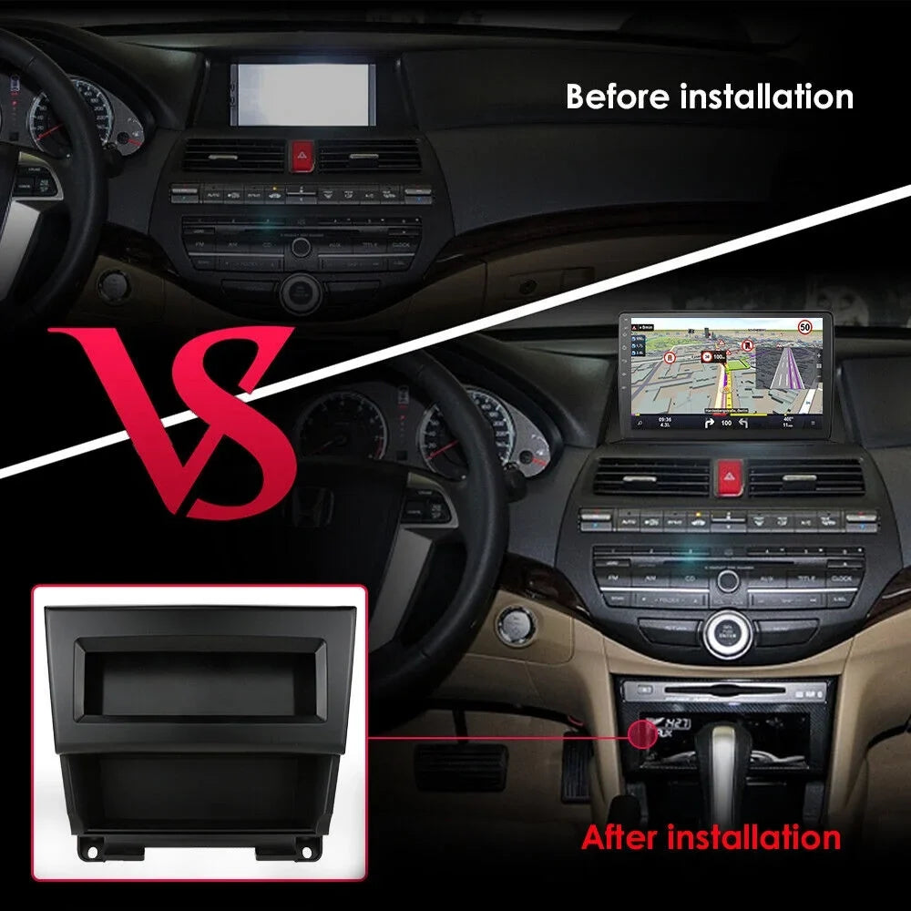 Car Stereo Radio for Honda Accord 8 2008-2013 10.1" 1280*720 Screen Android 12 Video Player Support Wireless Carplay Android Auto WIFI GPS Navigation SWC Backup Camera 2+32G, ebony