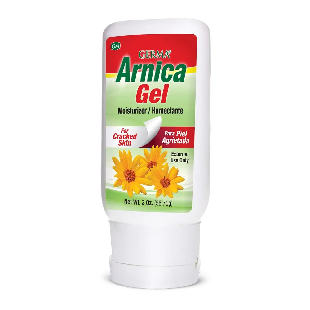 Pack of 6. 2 oz. Pain and Ache Relief for Bruises / Arthitis. Moisturizer for Cracked Skin. Natural Topical Analgesic. Germa Arnica Gel