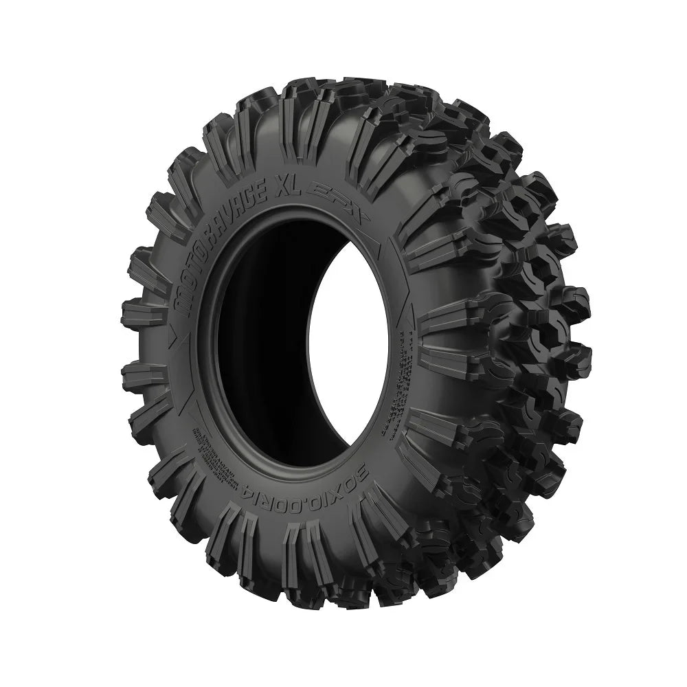 Fuel Reaction 18" Wheels ebony 40" MotoRavage XL Tires Kawasaki Teryx Mule