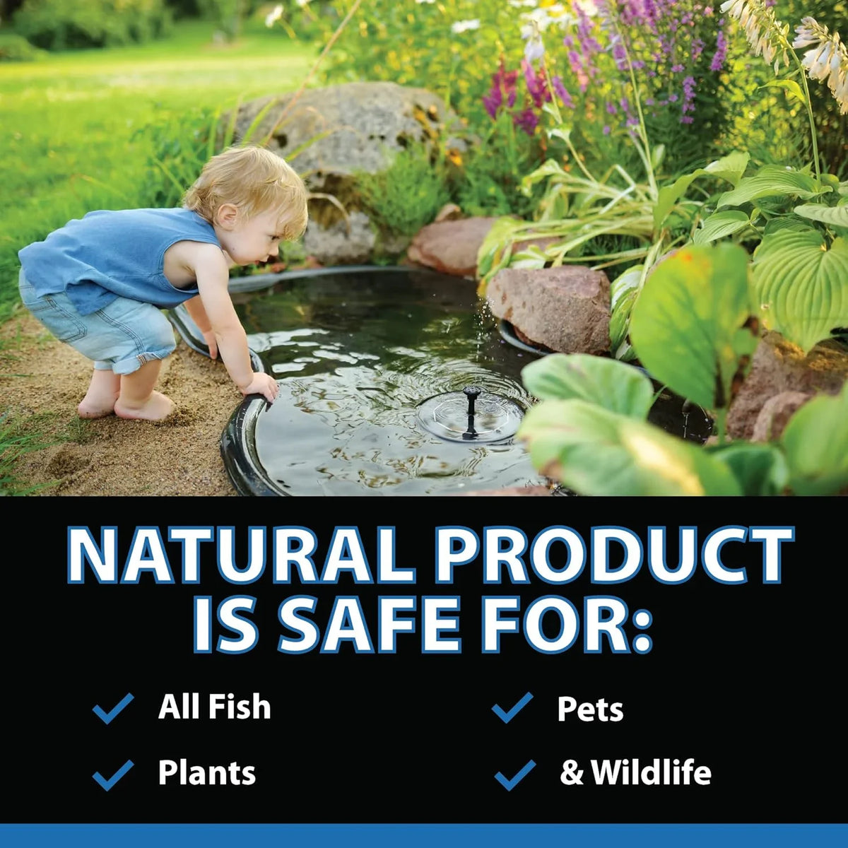CrystalClear ClarityMax, All-in-One reservoir Clarifier Treatment, All-Natural Beneficial Bacteria & Enzymes Provide Max Clarity, Koi Fish & Pet Safe, Algae Stain Remover, Crystal Clear Water Garden 25LB