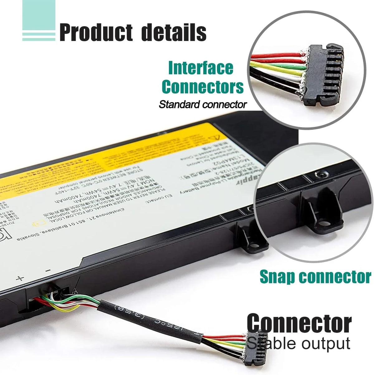 BOWEIRUI L13M4P02 L13N4P01 Laptop y Replacement for  Erazer Y50 Y50-70 Y50-80 Y50P Y50P-70 Y70 Y70-70