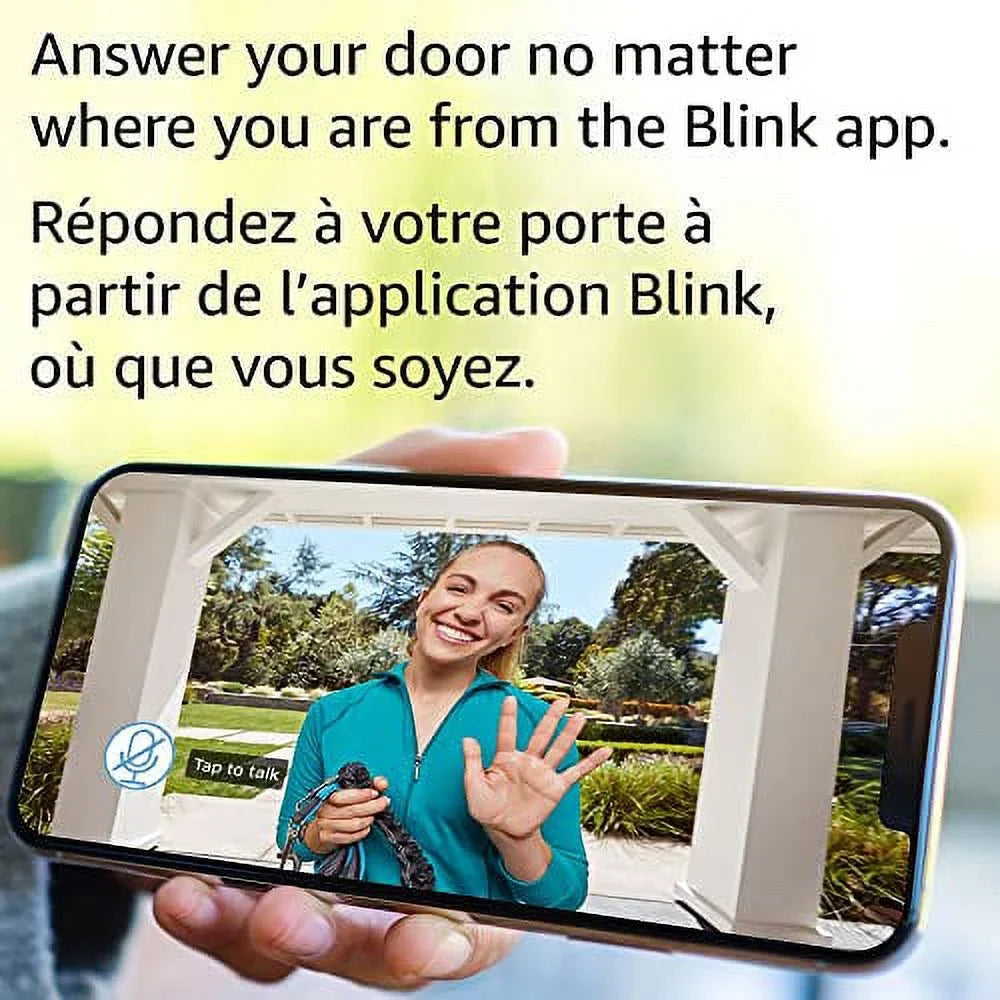 Introducing Blink Video Doorbell + Sync Module 2 | Two-way audio, HD video, motion and chime app alerts and Alexa enabled — wired or wire-free (charcoal)