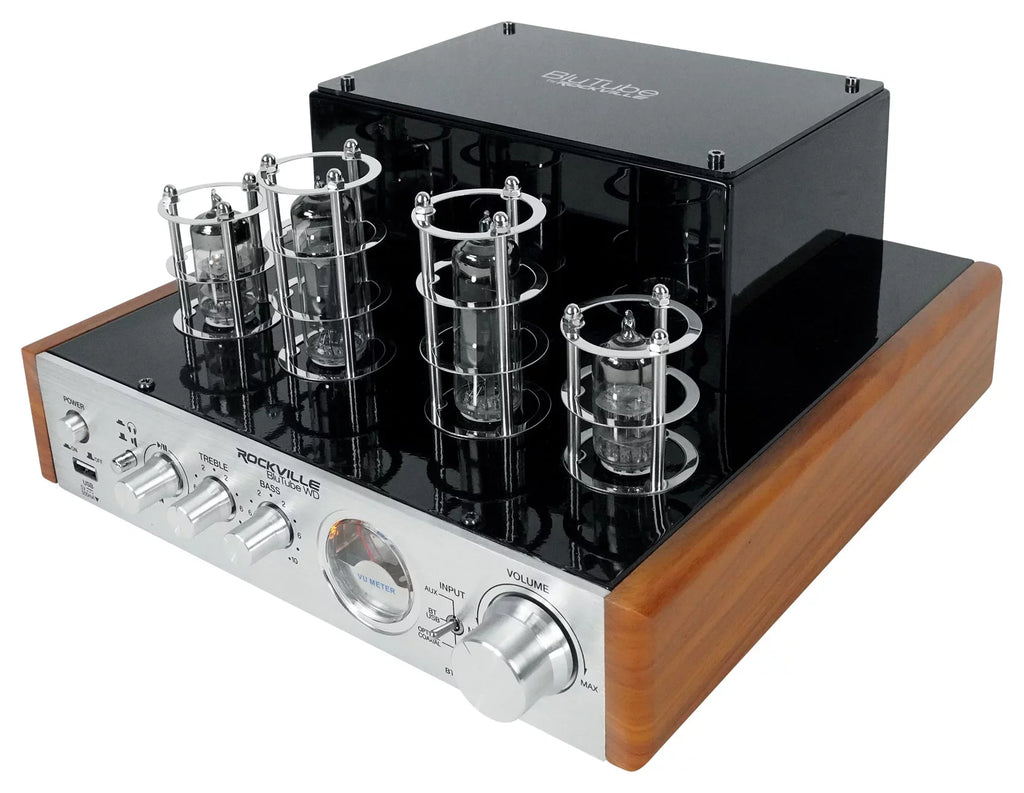 Rockville BluTube WD Bluetooth pipe Amplifier/Home Receiver + (2) Tower Speakers