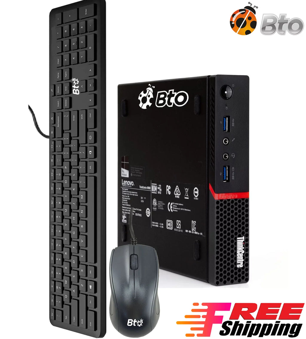 Pre-Owned  M600 Desktop Tiny Computer Mini PC  Pentium upto 2.64GHz Processor 4GB RAM 256GB SSD Wifi Adapter Bto KB & Mouse Windows 10 (Refurbished)