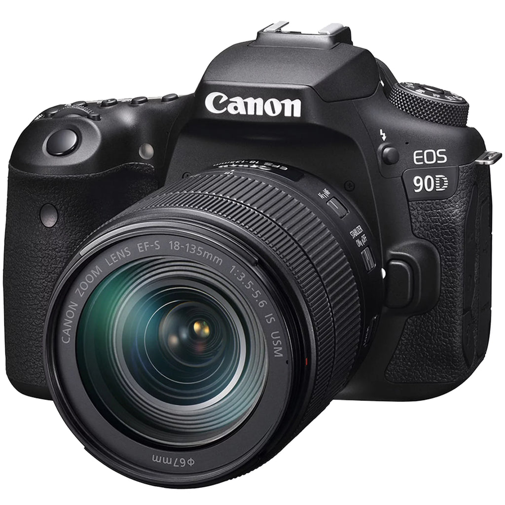 EOS 90D DSLR Camera with 18-135mm IS USM Lens + SanDisk 32GB Memory Card + ZeeTech Accessory Bundle