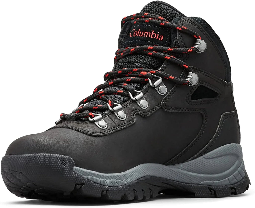 Columbia Womens Newton Ridge Plus Boot 10 Wide dark/Poppy Red