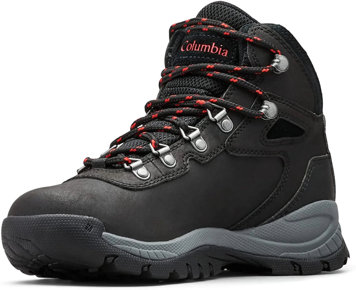 Columbia Womens Newton Ridge Plus Boot 10 Wide dark/Poppy Red