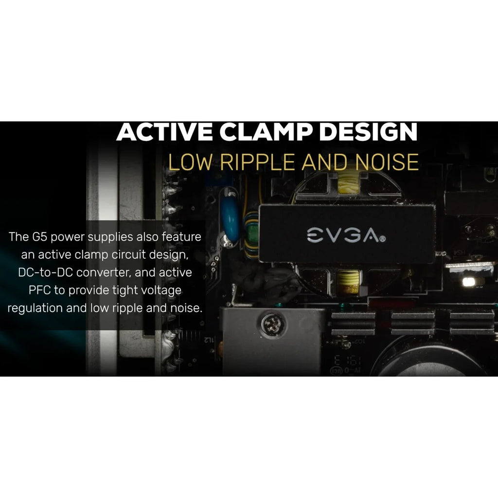 EVGA SuperNOVA 650 G5, 80 Plus Gold 650W, Fully Modular, Eco Mode with FDB Fan, 10 Year Warranty, Includes Power ON Self Tester, Compact 150mm Size, Power Supply 220-G5-0650-X1