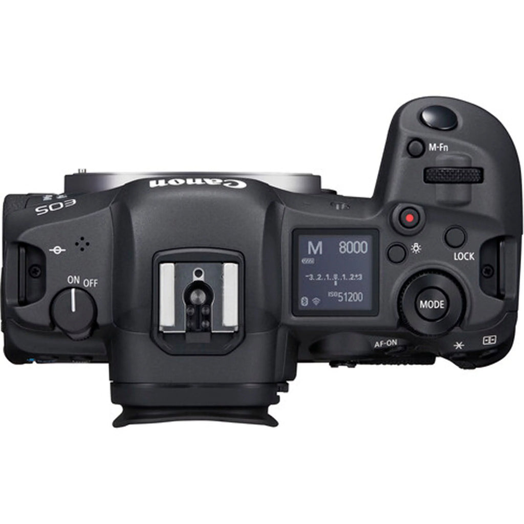 EOS R5 Mirrorless Camera (Body Only) + 2pc 64GB Memory Cards + Tripod + Case & More