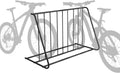YGDU 6-Bicylce Capacity Steel Pipe Double-Sided Bike Rack Stand/Grid Bicycle Parking Storage Holder, ebony