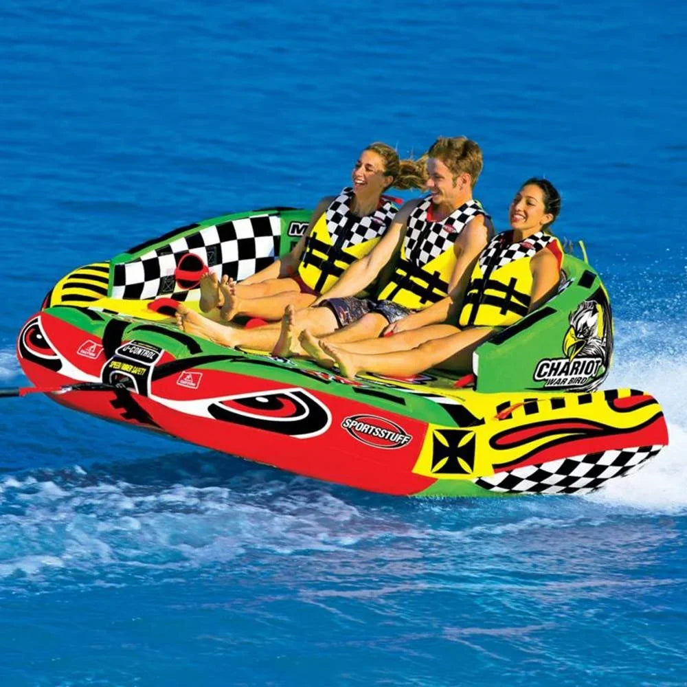 Airhead SPORTSSTUFF 53-1790 Chariot Warbird 3 Triple Rider Boat Towable pipe