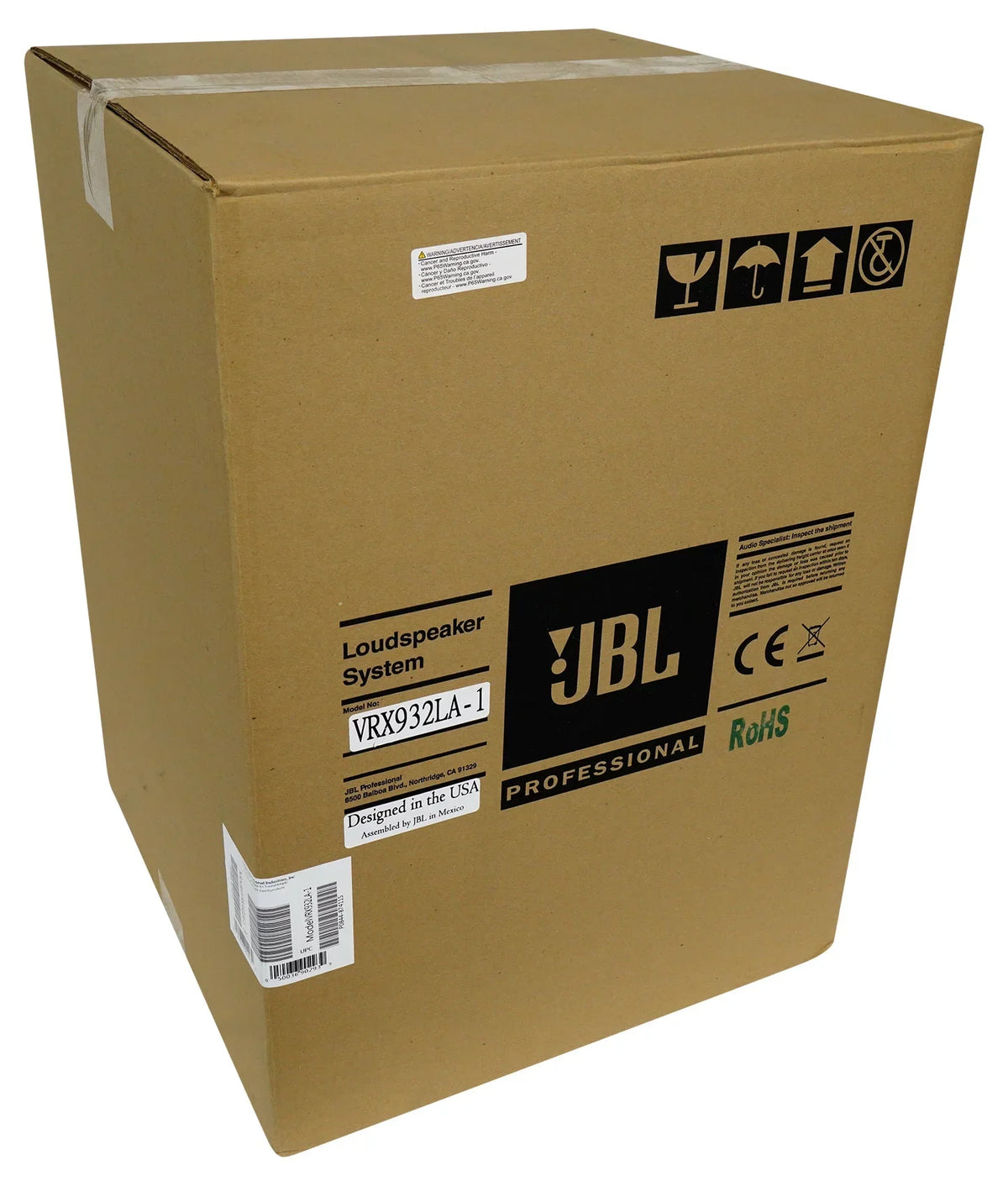 JBL VRX932LA-1 12" 800 Watt 2-Way Passive Line-Array Speaker in charcoal