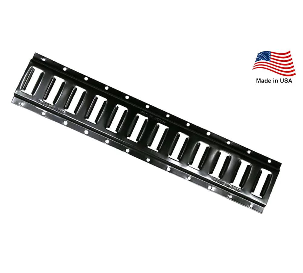 (4 Pack) 5 Ft Horizontal E Track Tie-Down Rail - Made in USA | dark Powder Coated, Bolt-On Tie Down Rail for Cargo on Pickups, Trucks, Trailers, Vans