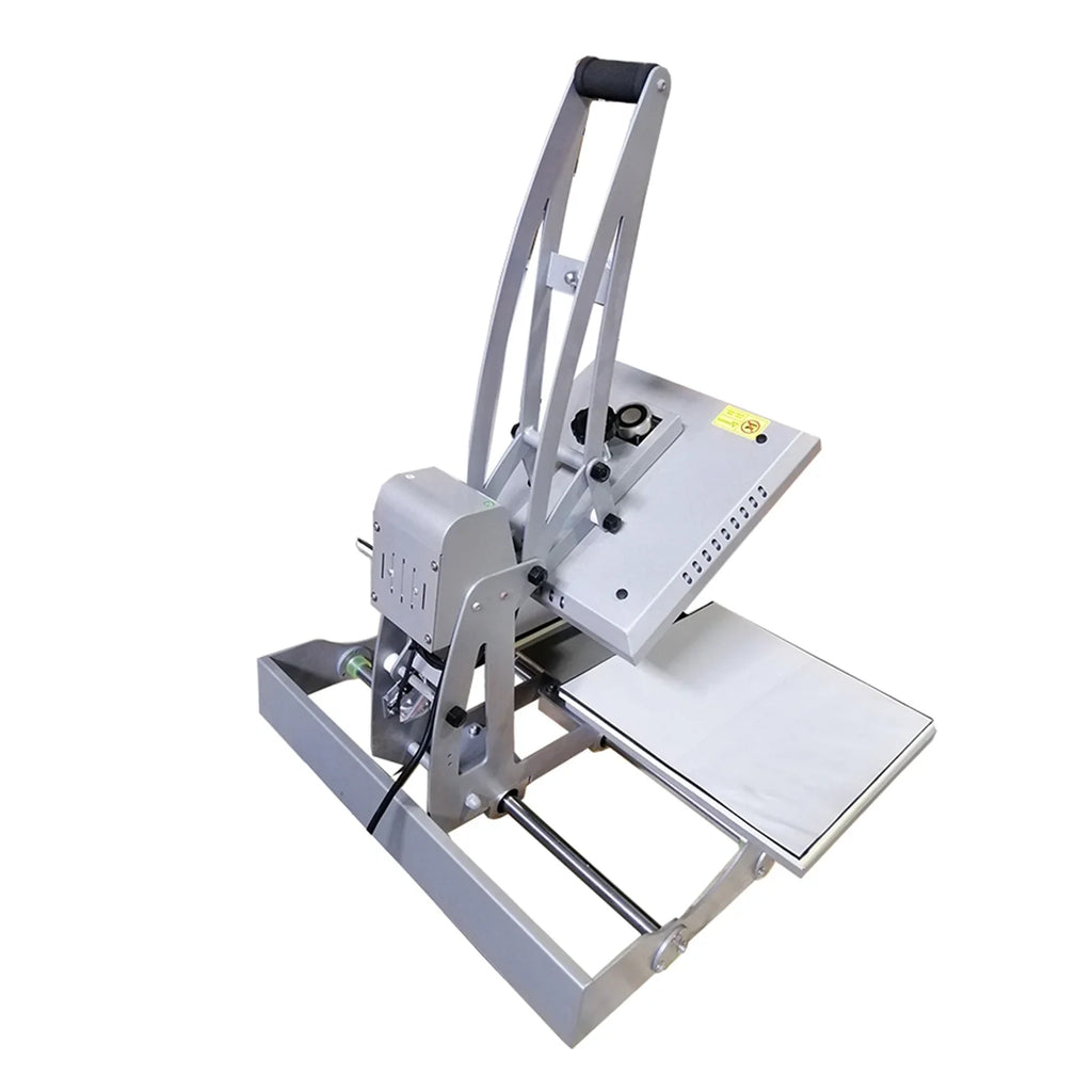 INTBUYING 15x15in Flat Heat Press Machine Double Station Magnetic Heat Sublimation Transfer Cloth Bag Printing