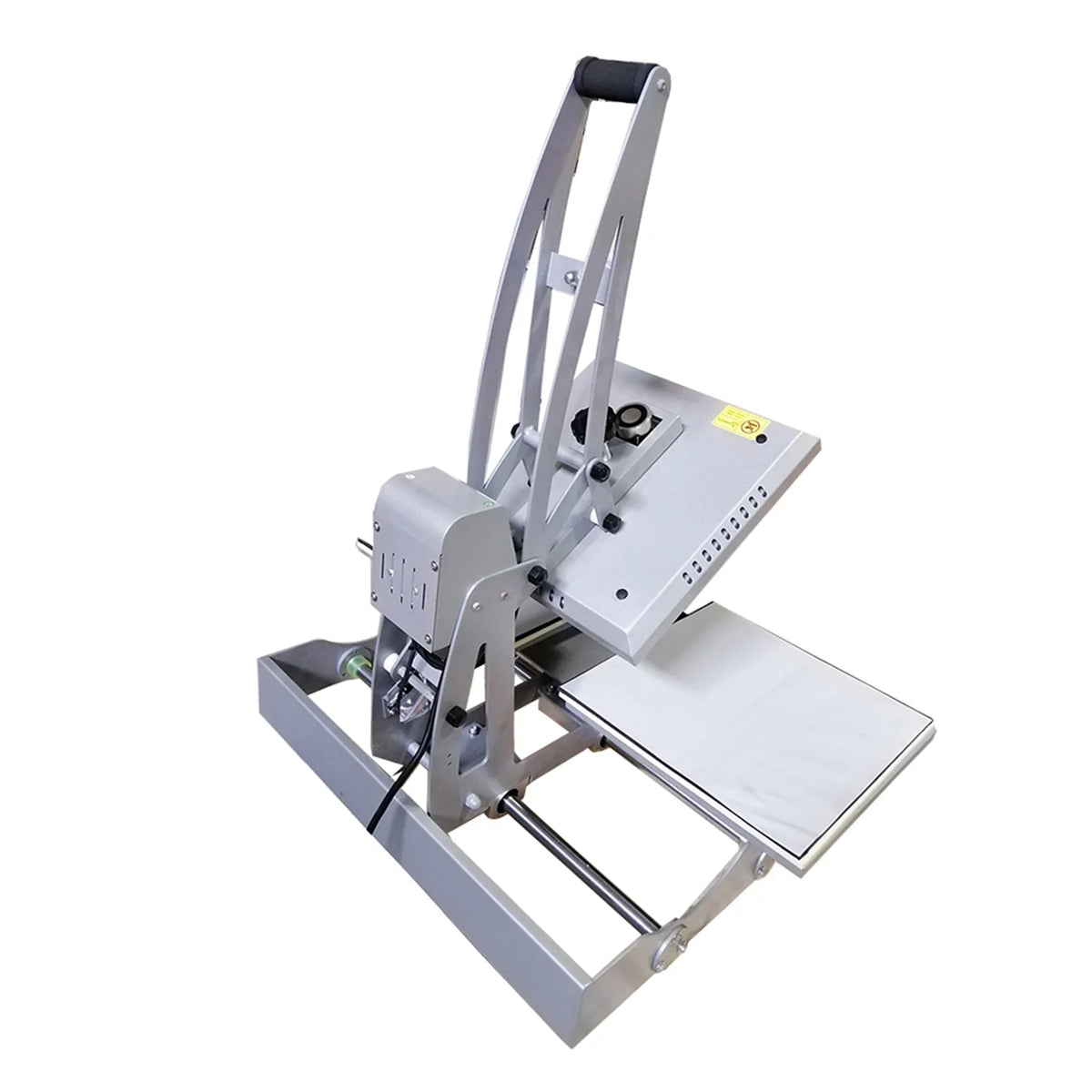 INTBUYING 15x15in Flat Heat Press Machine Double Station Magnetic Heat Sublimation Transfer Cloth Bag Printing