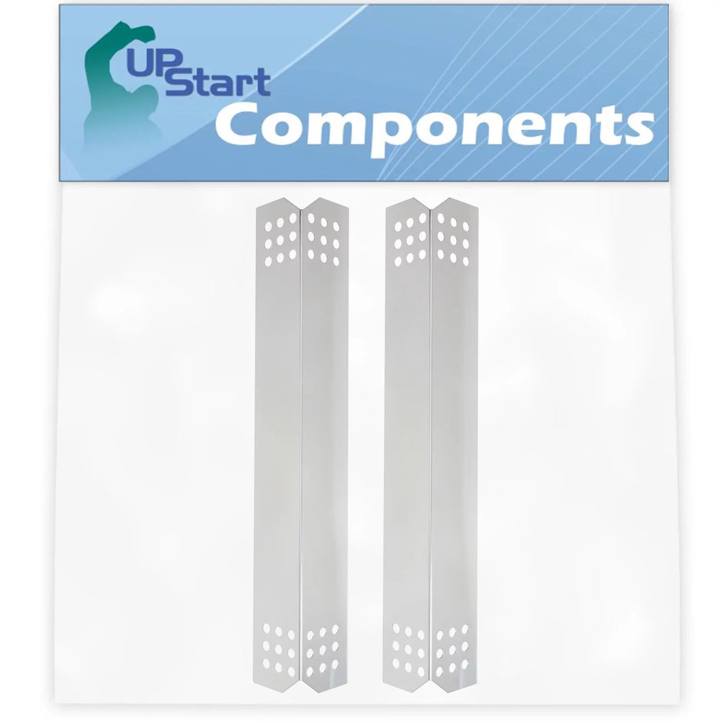 2-Pack BBQ Grill Heat Shield Plate Tent Replacement Parts for Nex 720-0720 - Compatible Barbeque Stainless Steel Flame Tamer, Guard, Deflector, Flavorizer Bar, Vaporizer Bar, Burner Cover 16 1/8"