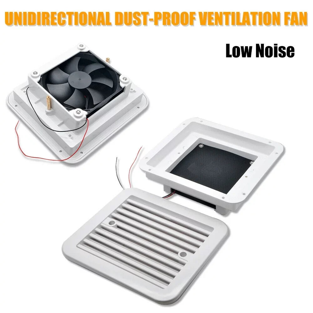 Caravan Roof Vent Cover, Opens For Easy Cleaning, Aerodynamic Design, Easily Mounts to RV With Included Hardware - (White)