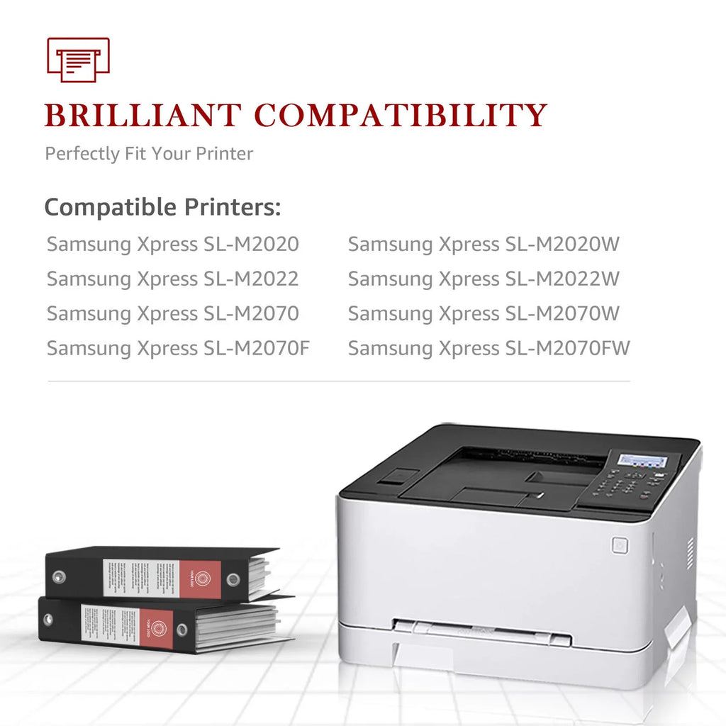 2-Pack MLT-D111S D111S 111S 111L MLT111S Compatible Toner Cartridge for  MLT-D111S 111S Xpress SLM2020W M2022W M2070FW M2024 M2026W Printer (dark)
