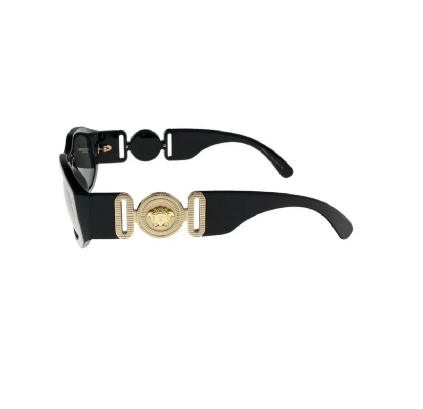 Versacce VE4361 Unisex's Plastic Geometric Sunglasses ebony 53mm/16-140 Adult