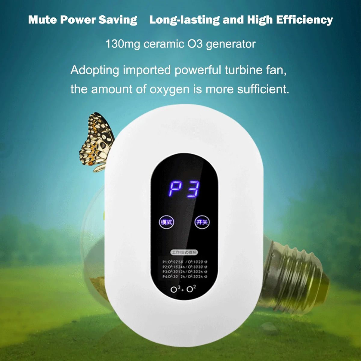 GoolRC steriliser,- Deodorizer Air Sterilizer - Deodoriser Ion - Air Sterilizer Quiet Air Ion Deodoriser Ion Ozone Mite Removal Air Cleaner Air Steriliser Sterilization - Removal - BedroomQuiet