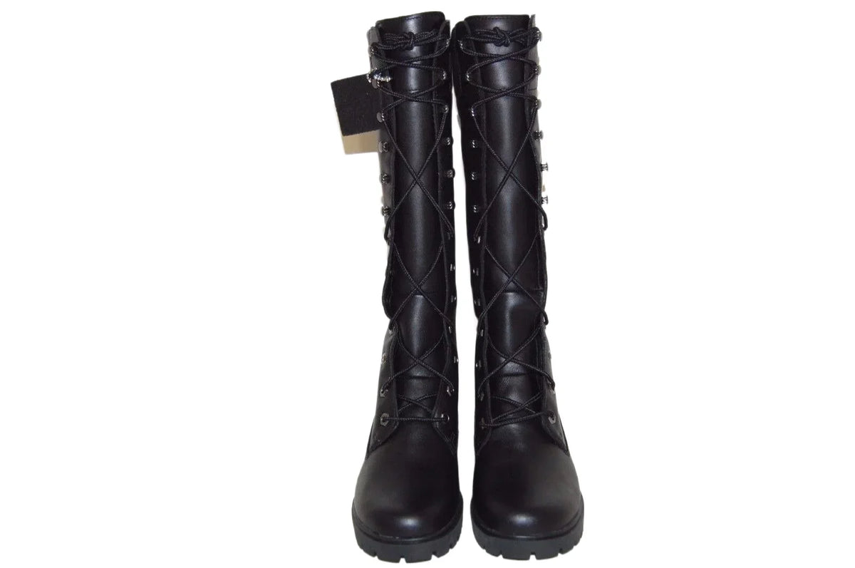 Timberland Women Premium 14 25mm ebony Medium Leather Boot 28398  Size 5 US