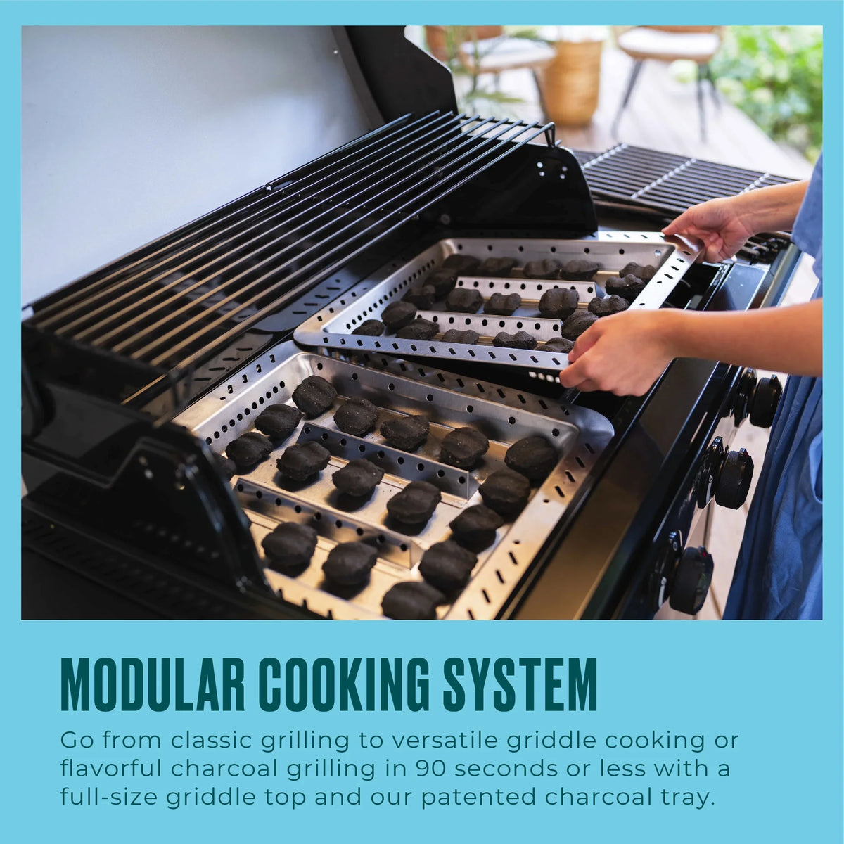 Char-Broil Pro Series™ 4-Burner Gas Grill and Griddle with Side Burner