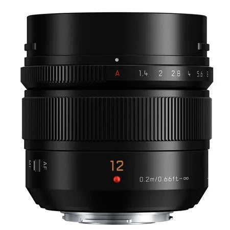 Lumix G Leica DG Summilux 12mm f/1.4 Aspherical Lens for Micro Four Thirds, charcoal