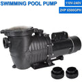 iMeshbean Swimming Pool Pump Above Ground, 2HP Motor, 110V-230V, Single Speed Pump For Above Ground Swimming Pool and Inground Pools, 6500GPH, Head Max 78FT, w/ Strainer Basket & NPT Connector