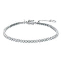 Harry Chad Enterprises 23551 3.3 CT 14K White Gold Bezel Set Round Diamonds Tennis Bracelet
