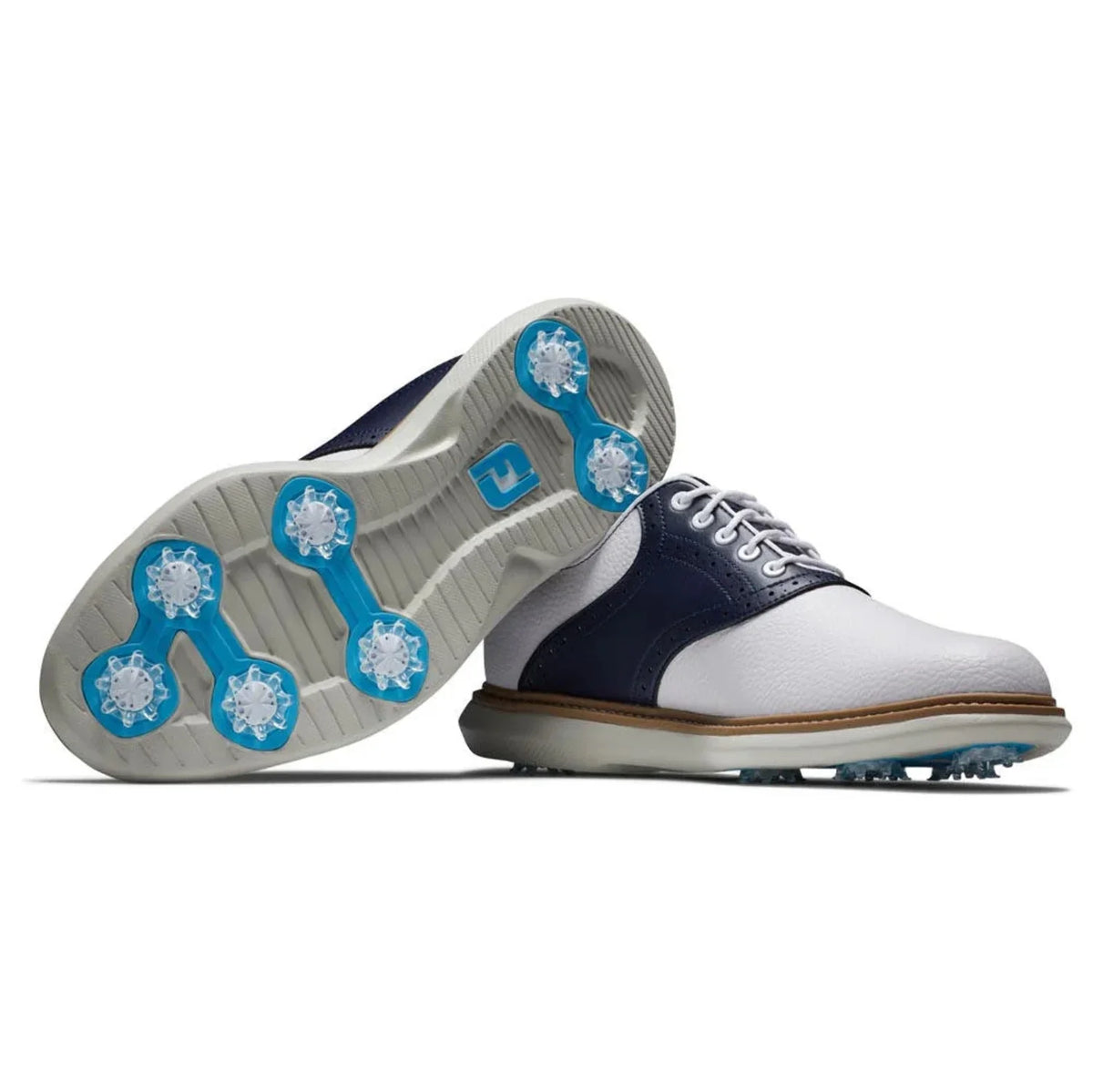 FootJoy Men's Traditions Golf Shoes 57903 - White/Gray - 11.5 - Wide
