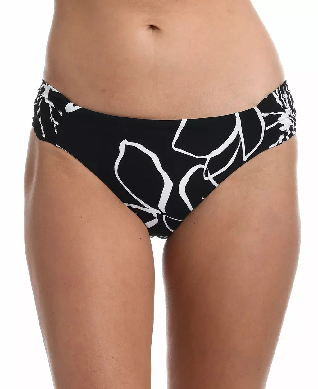 La Blanca Women's Reversible Swim Bottom Separates Swimsuit (6, ebony/White)