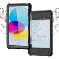 K-Lion Rugged Waterproof Case for iPad 10th Genetation 10.9" (2022) IP68 Underwater with Screen Protector Swivel Bracket Kickstand Pencil Holder Carrying Strap Shockproof Dustproof Protective Case