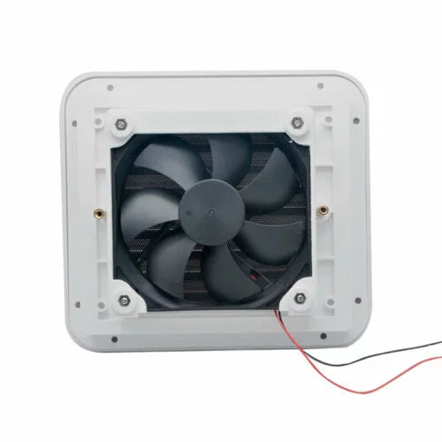 Caravan Roof Vent Cover, Opens For Easy Cleaning, Aerodynamic Design, Easily Mounts to RV With Included Hardware - (White)