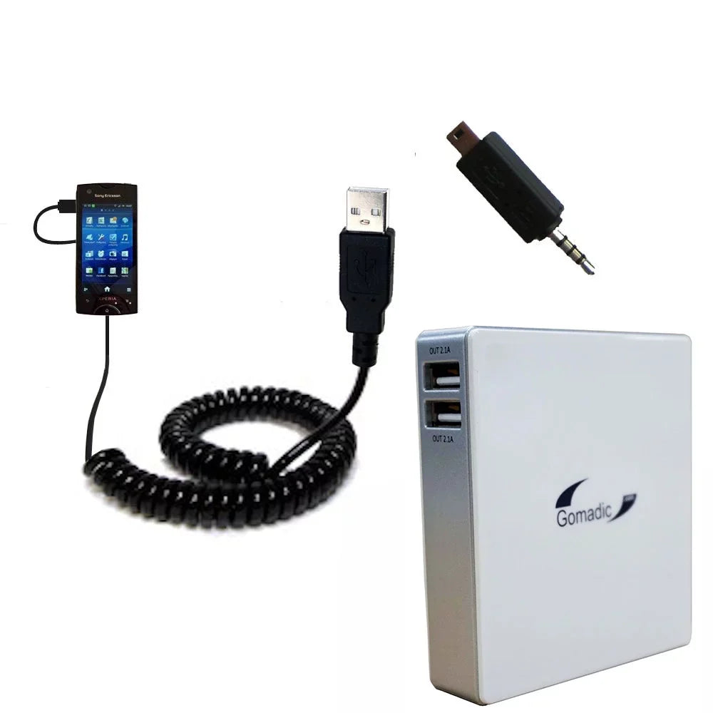 Gomadic High Capacity Rechargeable External Battery Pack suitable for the  Ericsson ST18i - Portable Charger with TipExchange Technology