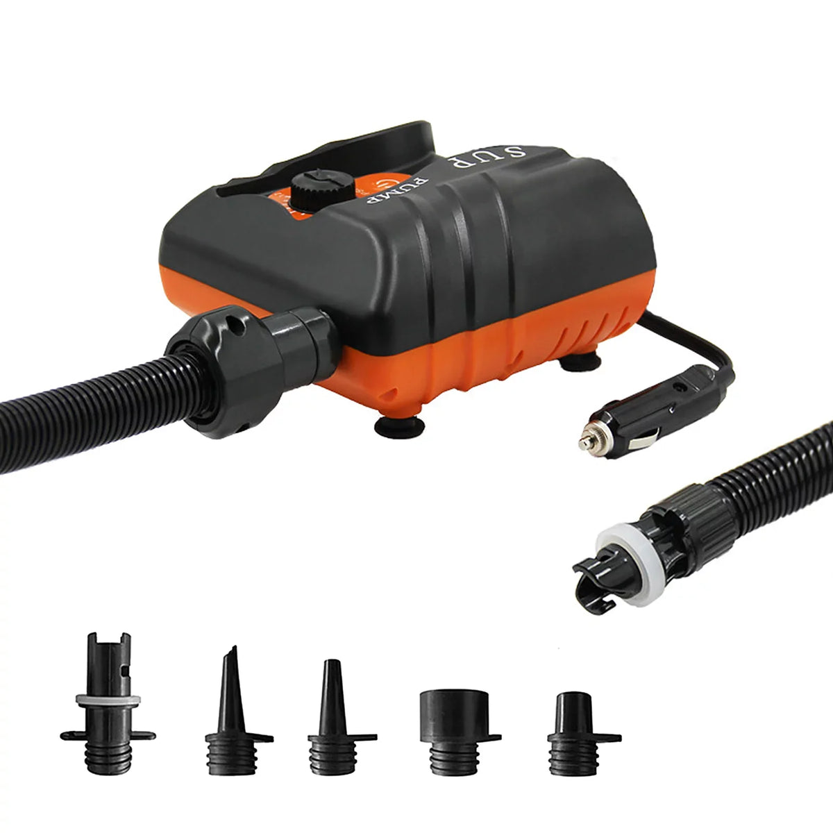 Dcenta Exclusive 16 PSI Electric Inflation Air Pump with 6 Nozzles for Inflatables and Boats