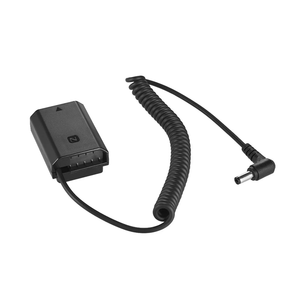 Andoer NP FZ100 Dummy Battery Pack Adapter for  A7III A9 A7RIII A7SIII, with Spring Cable