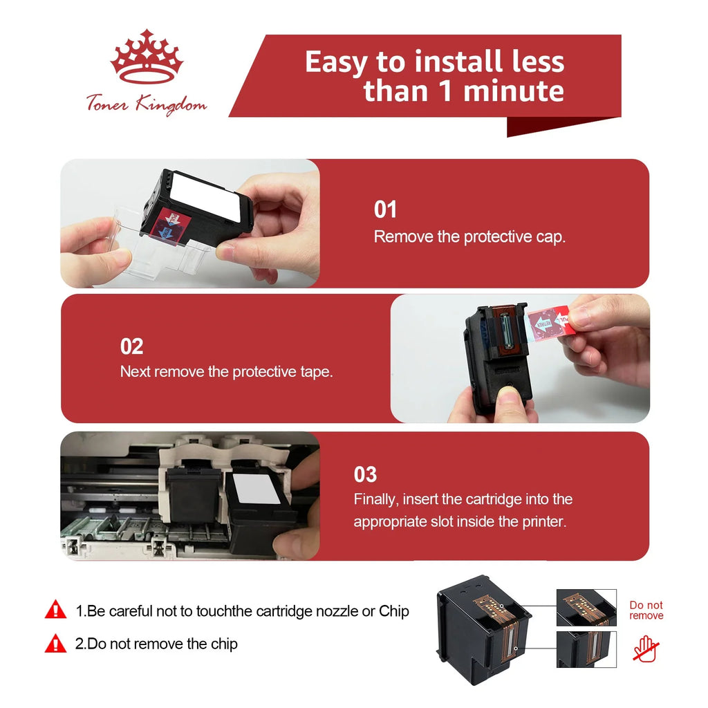 Toner Kingdom PG-275 CL-276 Ink Cartridges for  Ink 275 and 276 High Capacity 275XL 276XL Ink Cartridges for PIXMA TS3520 TS3522 TS3500 TR4720 TR4722 TR4700 Printers (2 ebony, 1 Color)