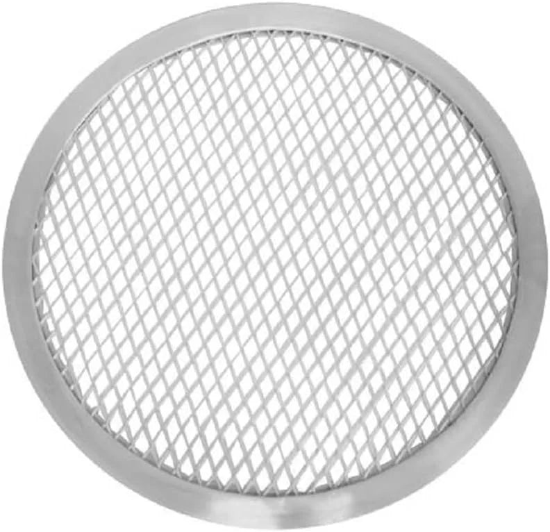 TrueCraftware- Set of 2 Aluminum 8” Pizza Baking Screen Seamless Rim- Bakeware Pizza Screen Round Pizza Pan Tray Round Baking Tray for Home Kitchen Pizzeria & Restaurants