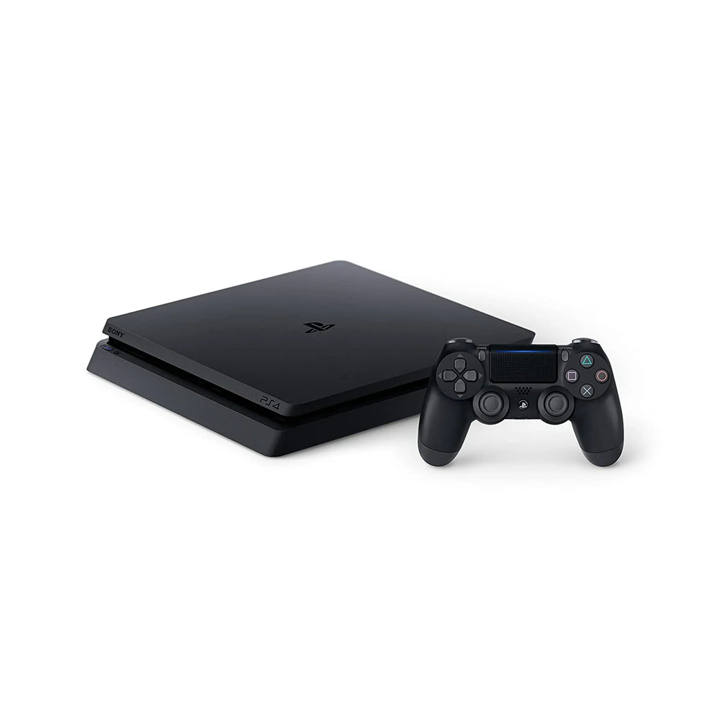 Pre-Owned  2215B PlayStation 4 Slim 1TB Gaming Console dark with Charging Dock Headset 2 Controller Bolt Axtion