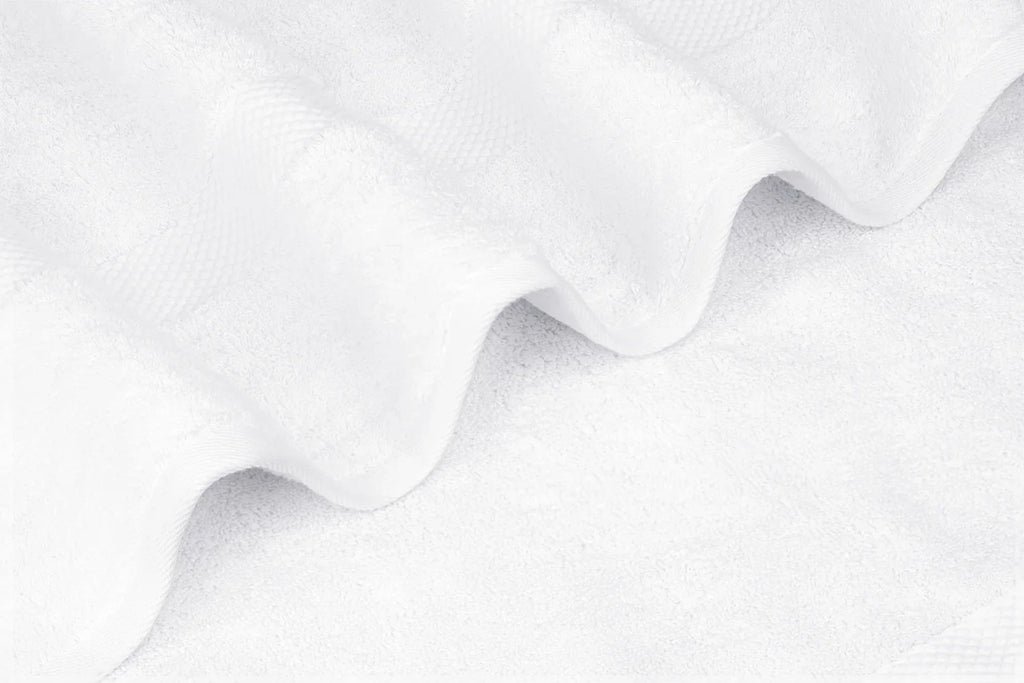 White Classic Luxury White Bath Towels - Large 30x56 1 inch, 100% Cotton American Linen Big White Towels, 2-Pack Bathroom Sheets | Set of 2, White
