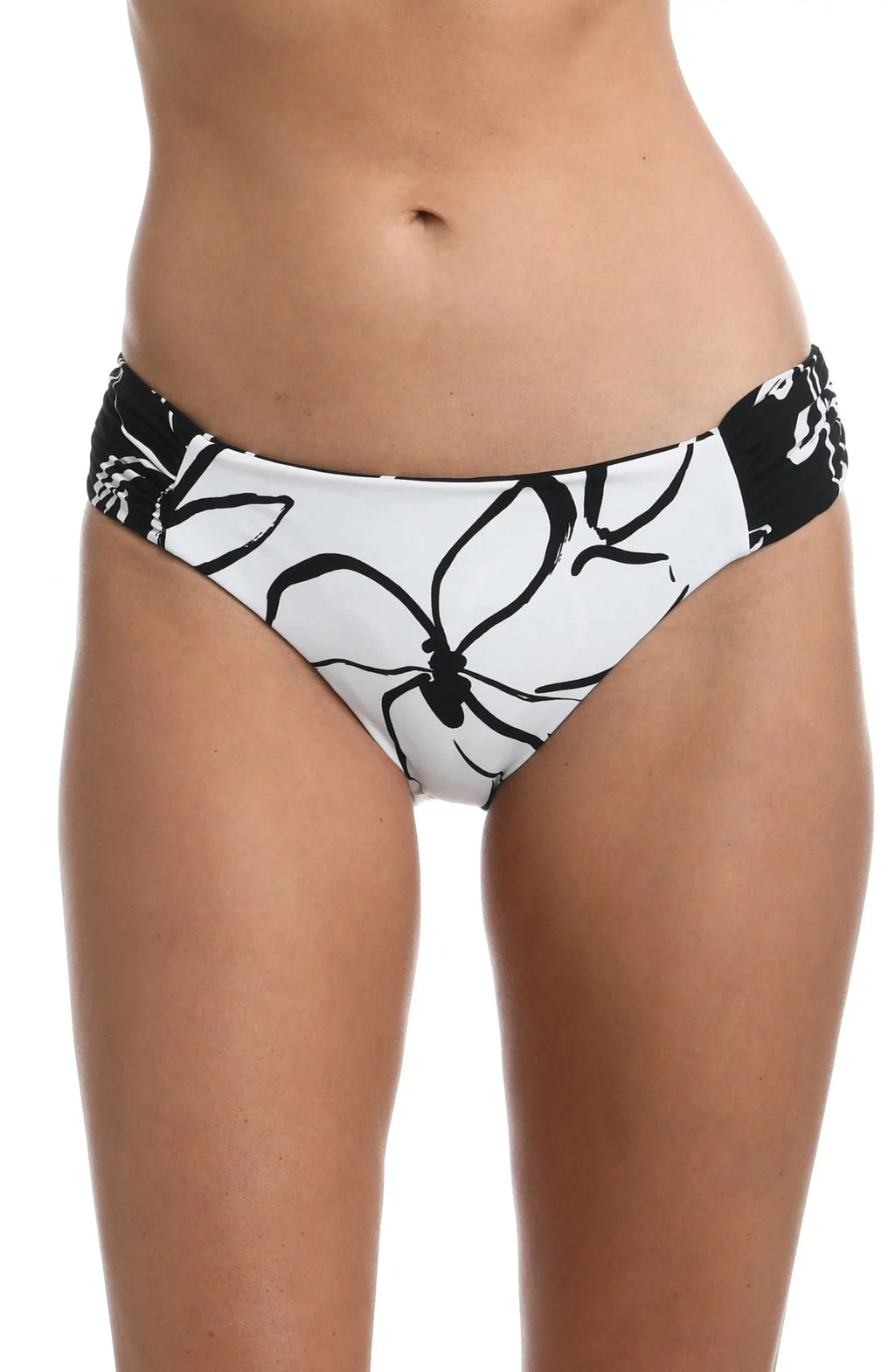 La Blanca Women's Reversible Swim Bottom Separates Swimsuit (6, ebony/White)